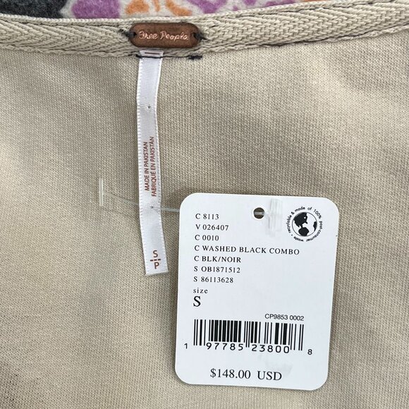 NWT Free People Floral Printed Ruby Jacket in Charcoal, Small, NWT - Picture 8 of 8